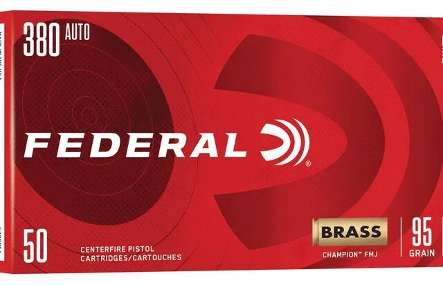 Federal Champion Training 380 Auto, 95gr FMJ, 980fps
