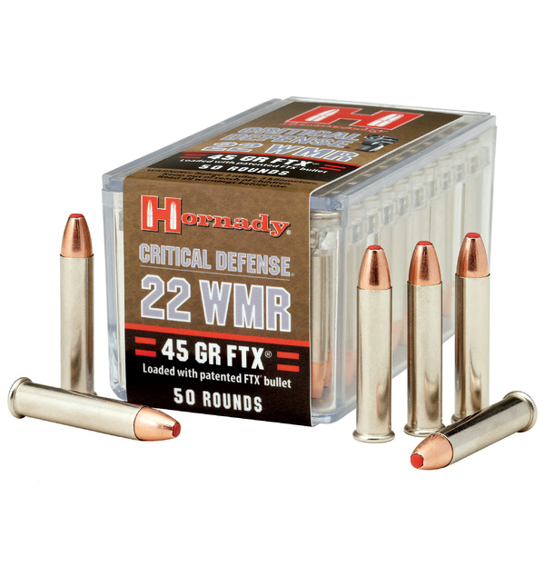 Hornady 22 WMR 45 gr FTX Critical Defense