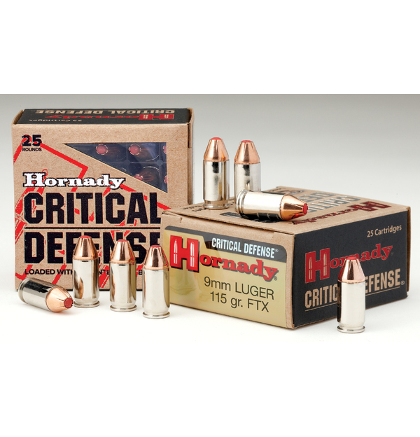 Hornady 9mm Luger 115 gr FTX Critical Defense